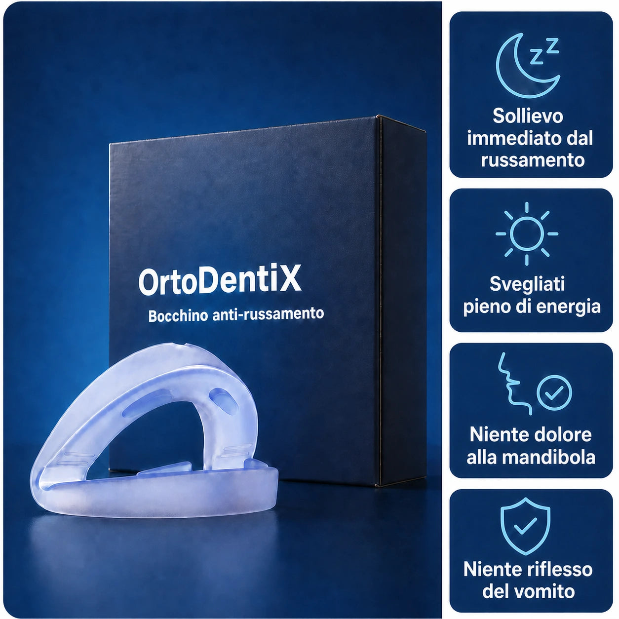 OrtoDentiX | Bocchino anti-russamento